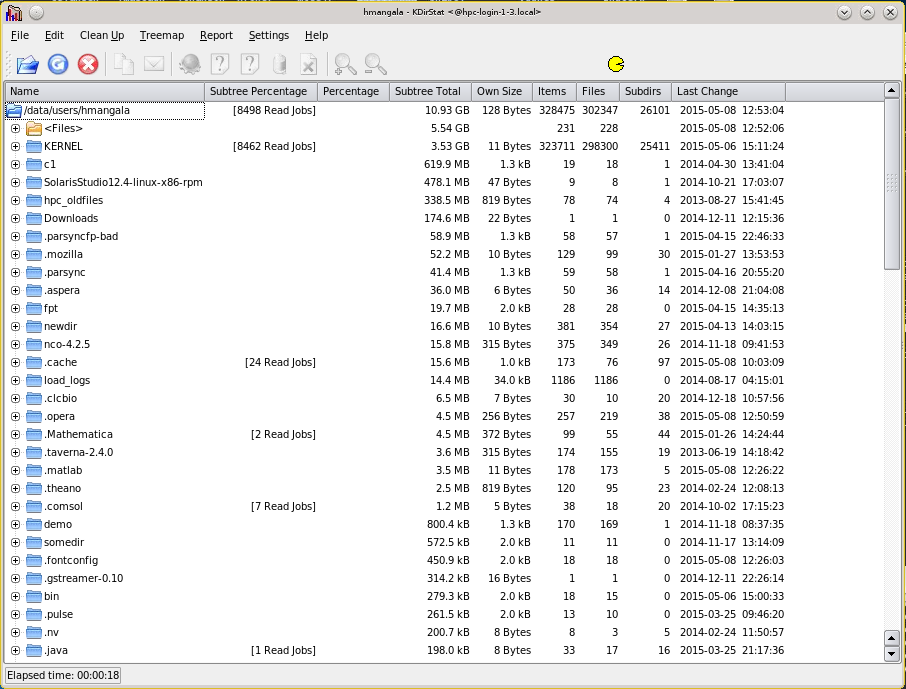 kdirstat: scanning